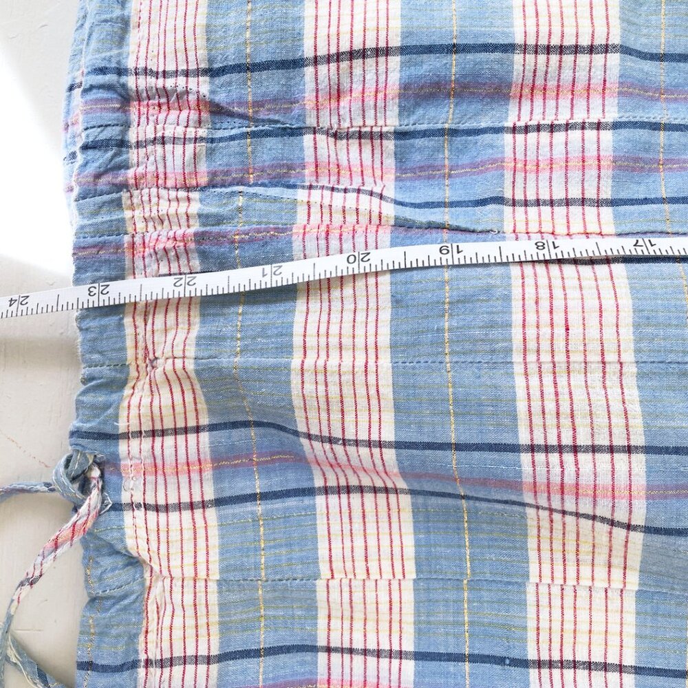 Think Positive Vintage Cotton Gauze Striped Pullover XS/S - Picture 16 of 16